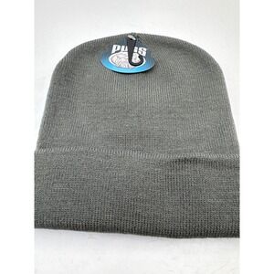Pugs Knit Beanie Hat Gray Cuffed Winter Skull Cap One Size New 88B-Gray